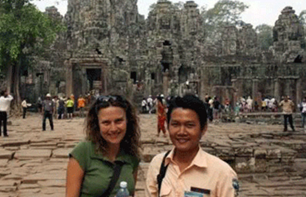 tour guide at cambodia