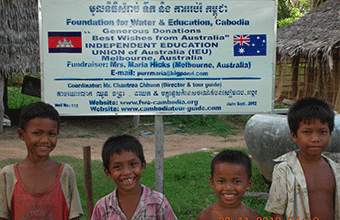 Independent Education Union of Australia (IEU). [Sept 2012]. 13 Wells. Beung Chum village
