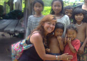 Graciela ANDRADE & her FAO Colleagues (Ecuador-Italy). August 2011. Bos Tatrav village. Well No.19