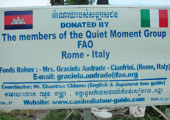 Members of the Quiet Moment Group of FAO (Rome-Italy). May 2012. Phnom Dei village. Well No.81