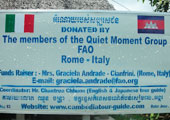Members of the Quiet Moment Group of FAO (Rome-Italy). May 2012. Phnom Dei village. Well No.83